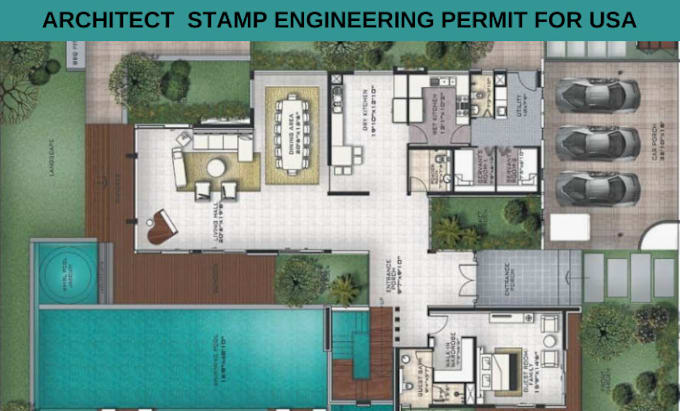 Gig Preview - Do architect digital stamp and engineering permit drawings for USA states