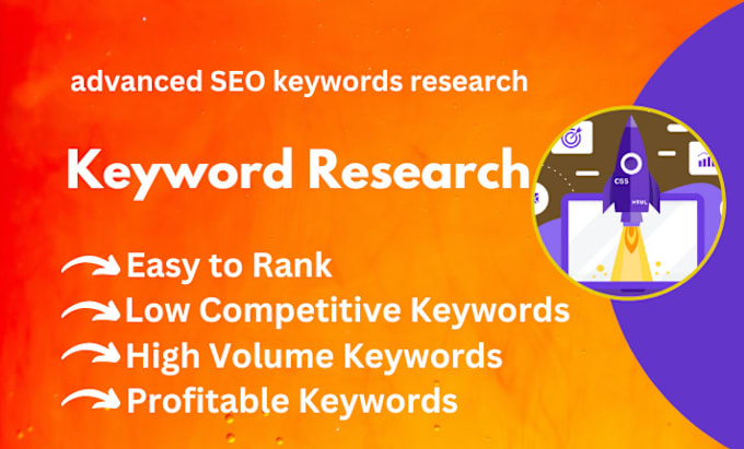 Gig Preview - Do the best profitable keyword research and competitor analysis