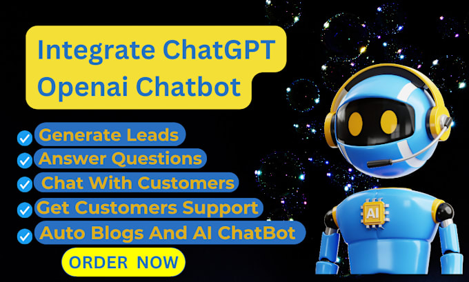 Gig Preview - Integrate chatgpt openai chatbot into your wordpress website