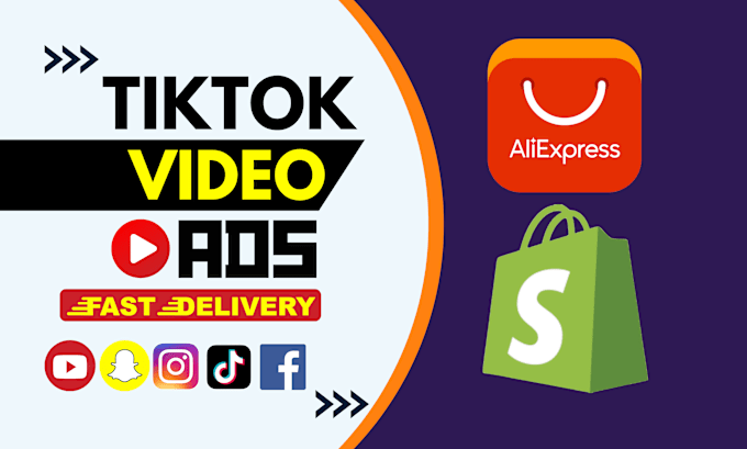 Gig Preview - Create tiktok video ads for your dropshipping products