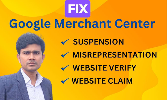 Gig Preview - Claim shopify store with merchant center and fix misrepresentation