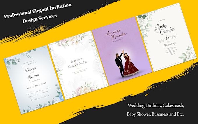 Gig Preview - Design creative invitation designs