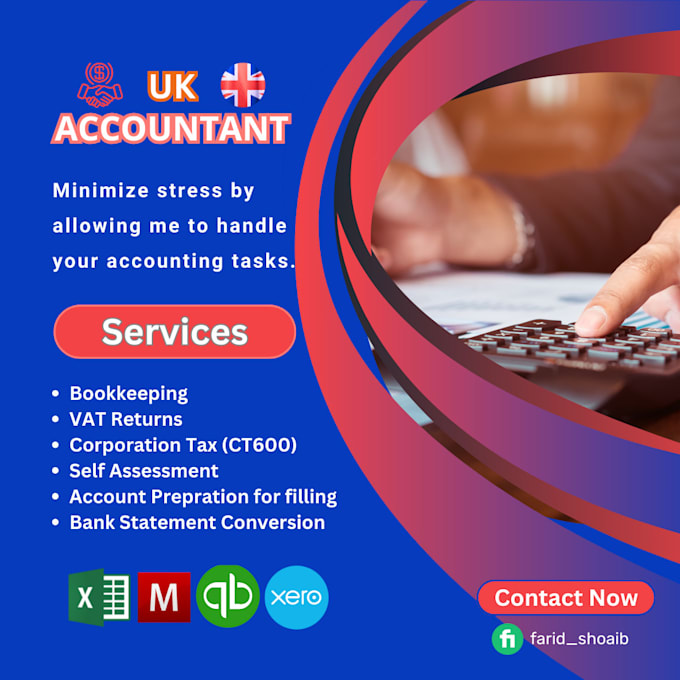 Gig Preview - Do UK company accounts, vat and self assessment to hmrc