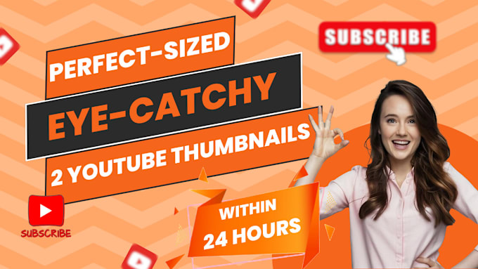 Gig Preview - Make eye catching youtube thumbnails in 24 hours