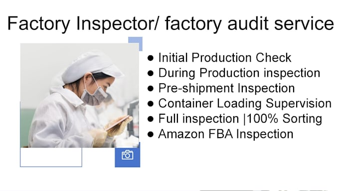 Gig Preview - Quality inspection product inspector in shenzhen china