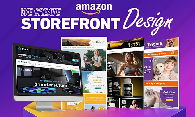 Gig Preview - Create your amazon storefront design