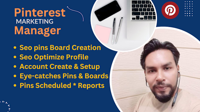 Gig Preview - Manage your pinterest marketing create pins and boards