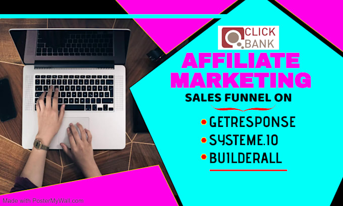 Gig Preview - Set up getresponse or systeme io clickbank affiliate marketing sales funnel