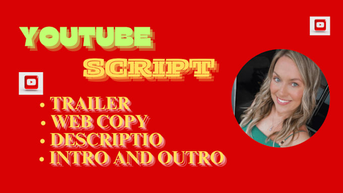 Gig Preview - Write scriptwriting, youtube script writer