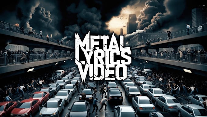 Gig Preview - Make full animated dynamic heavy metal lyrics video