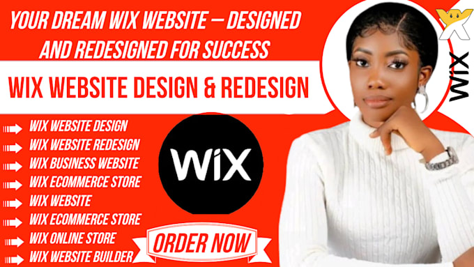 Gig Preview - Design wix website design wix website redesign wix ecommerce design