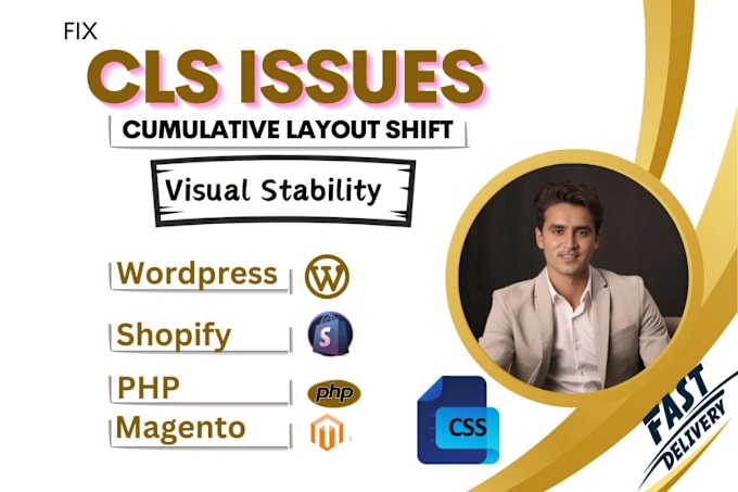 Gig Preview - Fix cls, visual stability in core web vitals for wordpress, shopify and PHP