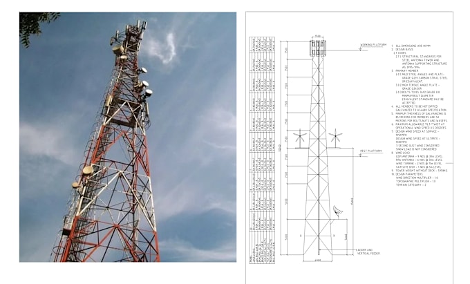 Gig Preview - Design telecommunication towers and monopoles