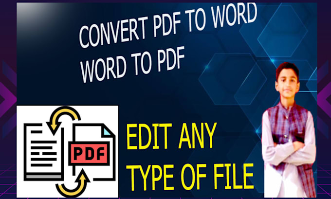 Gig Preview - Convert pdf file to word file as per your demand