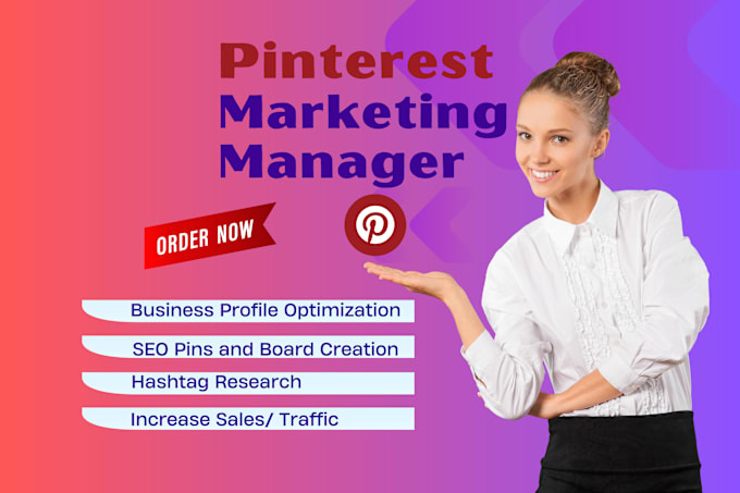 Gig Preview - Be your professional pinterest marketing manager