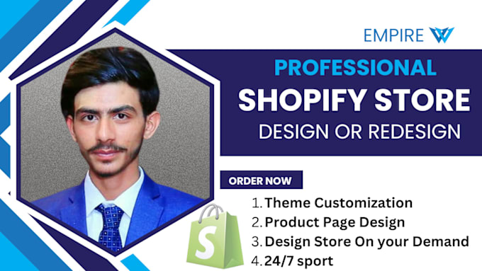 Gig Preview - Create a professional shopify store