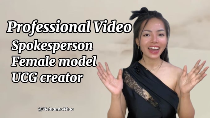 Gig Preview - Create your female asian ugc video for tiktok, shorts, reels, etc