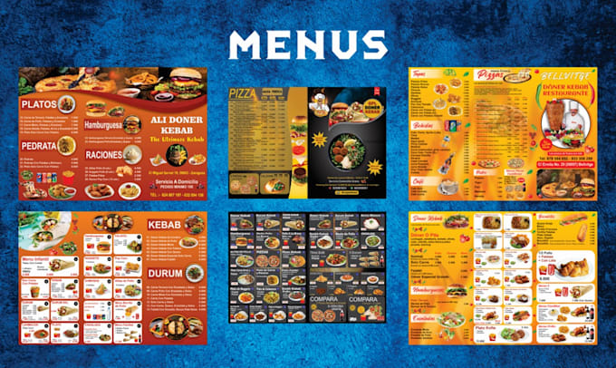 Gig Preview - Design modern digital menu, restaurant menu, menu board