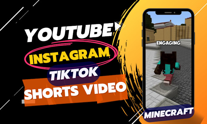 Gig Preview - Create shorts video for youtube, instagram, tiktok using minecraft