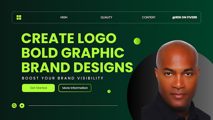 Gig Preview - Create modern logo or graphic design to boost SEO visibility