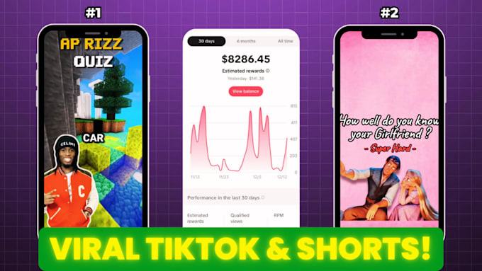 Gig Preview - Create viral trivia, quiz videos for tiktok and youtube shorts