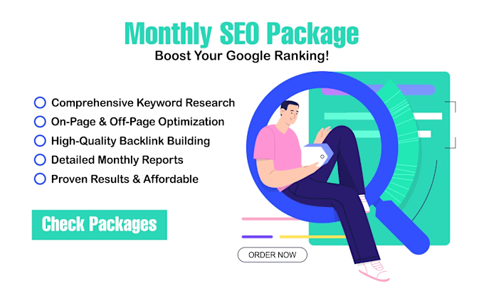 Gig Preview - Provide expert SEO services full packages for monthly growth