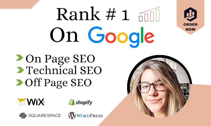 Gig Preview - Do website SEO optimization on wordpress, shopify, wix, squarespace for ranking