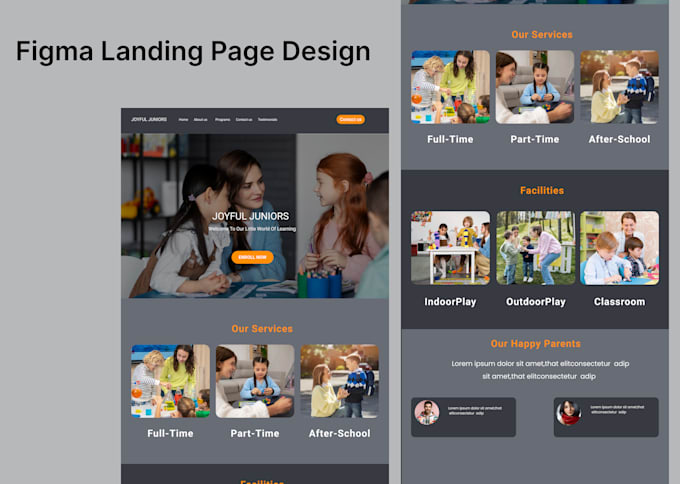 Gig Preview - Do creative landing page ui ux design figma