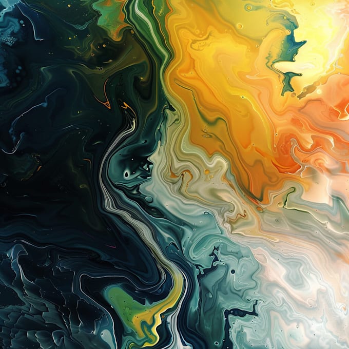 Gig Preview - Create digital oil abstract art