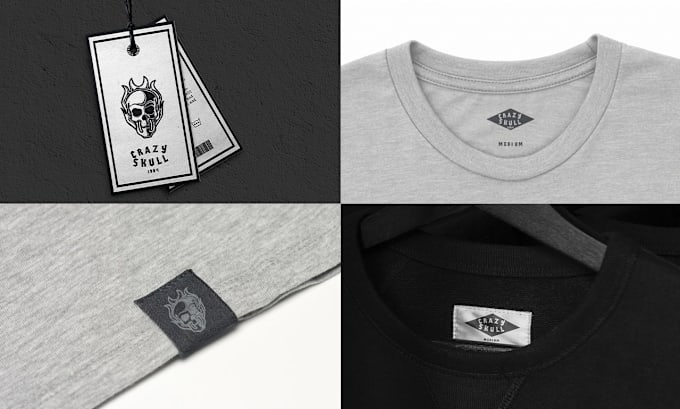 Gig Preview - Design clothing tags, clothing labels