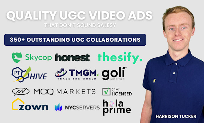 Gig Preview - Create ugc style video ads as a male ugc creator