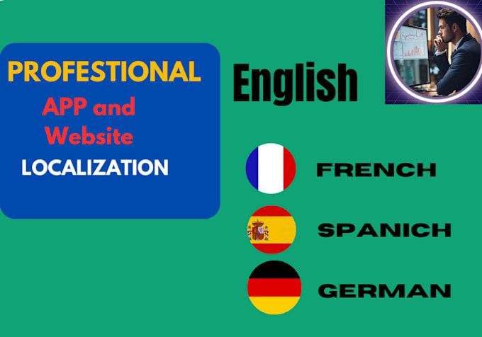 Gig Preview - Translate and localize your app, website and game in french, spanish and german