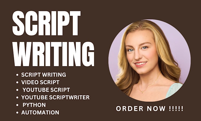 Gig Preview - Research and write a script for your youtube videos,podcast, or article for