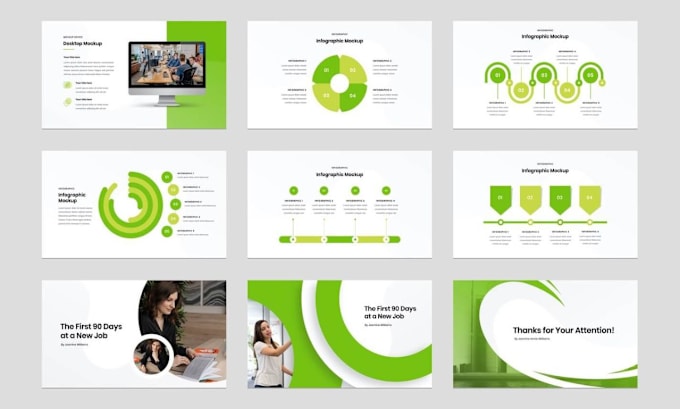 Gig Preview - Design redesign modern powerpoint presentation ppt google and canva slides