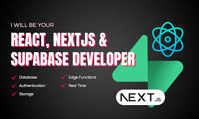 Gig Preview - Develop full stack webapp using nextjs and supabase appwrite