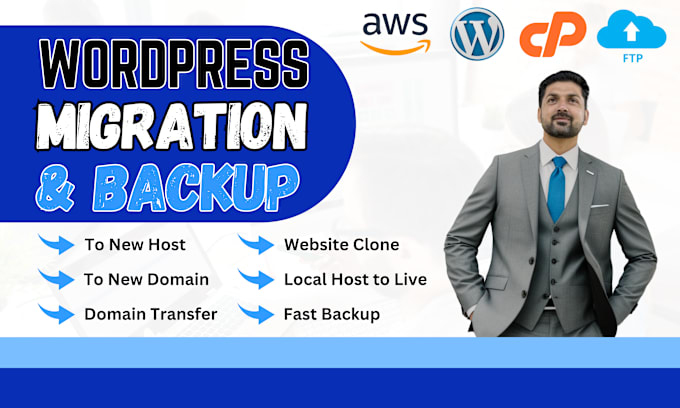 Gig Preview - Secure your wordpress site with our professional backup service