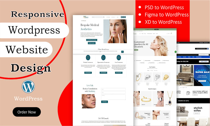 Bestseller - convert PSD figma to responsive elementor divi wordpress HTML CSS website