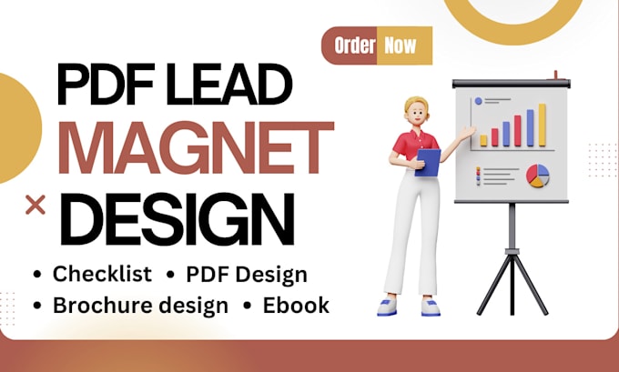 Gig Preview - Create a PDF lead magnet design, freebies, lead magnet, checklists, ebook report