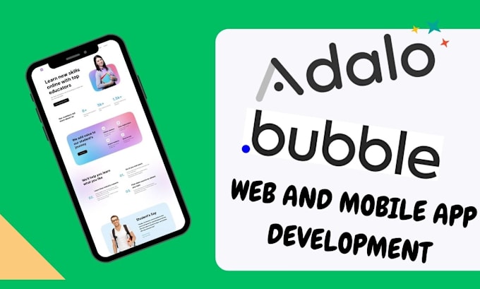 Gig Preview - Adalo, bubble io, bubble, flutterflow, mobile app, web application