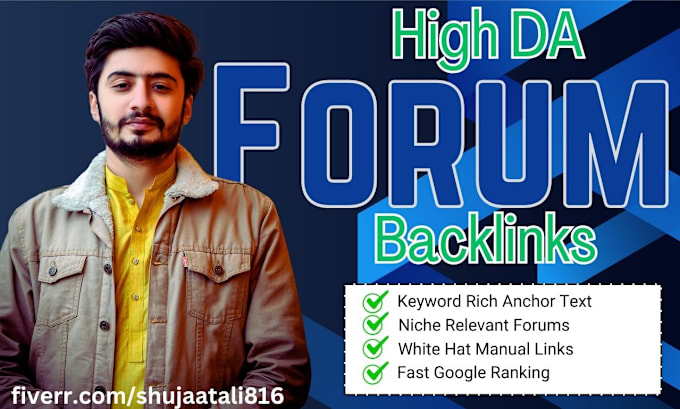 Gig Preview - Create 30 high da forum backlinks