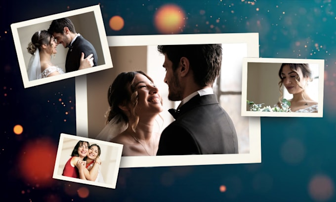 Gig Preview - Create wonderful wedding and birthday photo slideshow video upto 400 photo