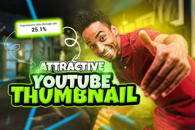 Gig Preview - Design catchy, attractive youtube thumbnail