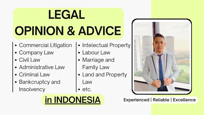 Gig Preview - Give legal opinion in indonesia