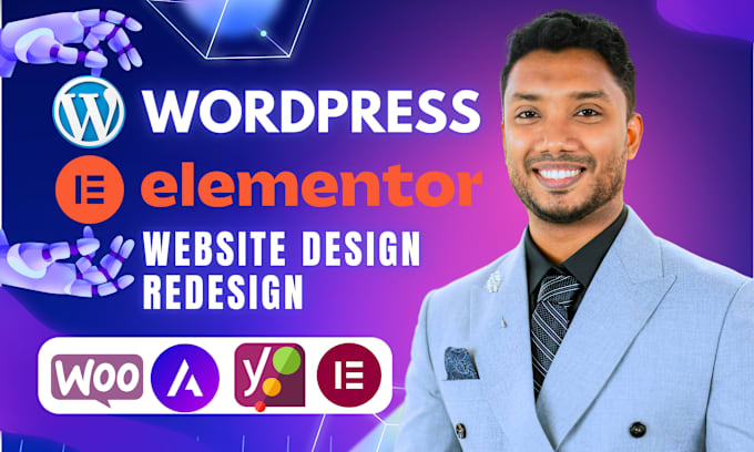 Gig Preview - Build wordpress website, blog website, woocommerce website, elementor website