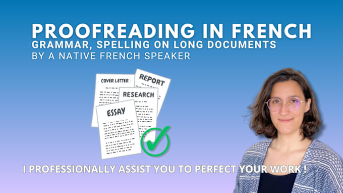 Bestseller - professionally proofread your long documents in french