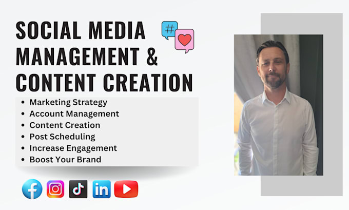 Gig Preview - Manage your social media platforms and build your brand