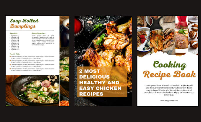 Gig Preview - Design and write recipes for cookbook recipe book and ebook