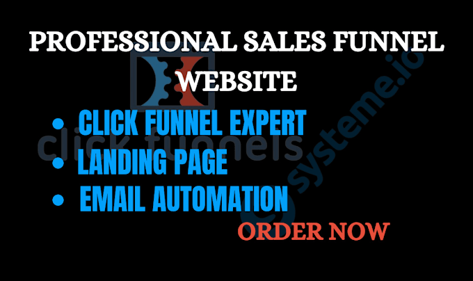 Bestseller - design clickfunnel sales funnel, clickfunnels landing page, systeme io