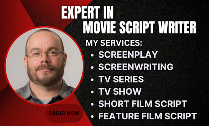 Gig Preview - Write movie script screenplay screenwriting script writing film script tv series