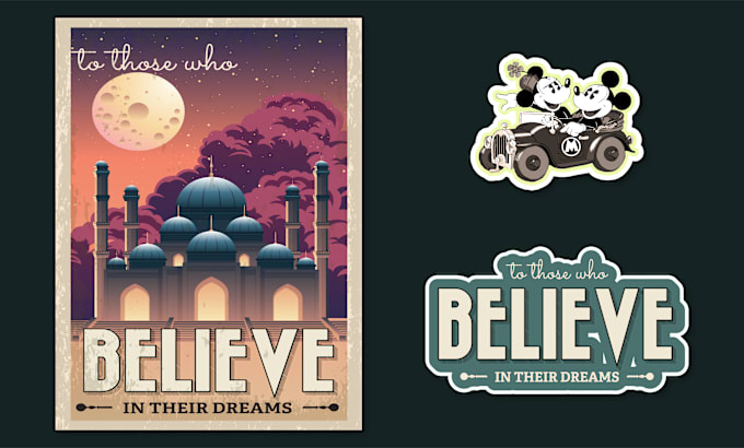 Bestseller - create retro vintage poster, logo, bumper sticker or symbol icon